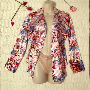 VS 🌸Mary Katrantzou satin pj top